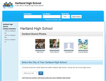 Tablet Screenshot of hartlandhighschoolalumni.org